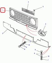 LAND ROVER BTR451 - REJILLA-DELANTERA, HORIZONTAL