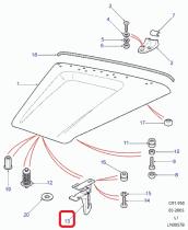 LAND ROVER MUC6457 - GANCHO-PESTILLO DE SEGURIDAD-CAPÓ