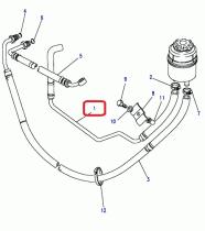 LAND ROVER NTC9989 - TUBO FLEXIBLE-DEPÓSITO DIRECCIÓN ASISTIDA A-BOMBA, TDI L/D