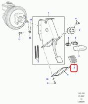 LAND ROVER SKE500060 - GOMA PEDAL FRENO Y EMBRAGUE 90-110