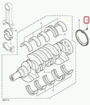 LAND ROVER MYG100380L - ENGRANAJE-ACCIONAMIENTO DE LA DISTRIBUCIÓN-CIGÜEÑAL