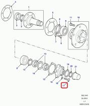 LAND ROVER RYG101010L - TORNILLO BRIDA PALIER
