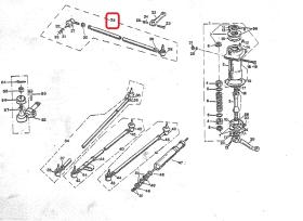 LAND ROVER 168163 -  BARRA DIRECCION L= 630 MM
