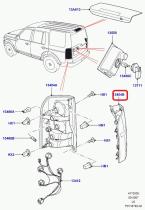 LAND ROVER XFB000593 - LUZ TRASERA, RH