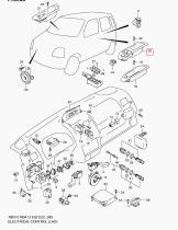 SUZUKI 37990-83E11-T01 - INTERRUPTOR PRINCIPAL ELEVALUNAS ELECTRICO