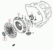 SUZUKI 92-08-842 - KIT EMBRAGUE JIMNY