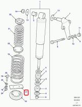 LAND ROVER NRC4318 - ASENTAMIENTO INFERIOR-MUELLE DE SUSPENSIÓN
