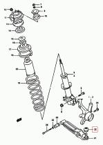 SUZUKI 45723-70B00-000 - CONJUNTO JUNTAS,DUST