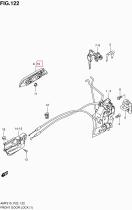 SUZUKI 82802M68K00-5PK - MANETA EXT.DEL.IZ.