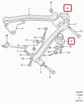 LAND ROVER TF1129 - ROTULA -BRAZO A CON SOPORTE