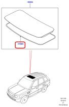 LAND ROVER LR023393 - JUNTA DE GOMA TECHO SOLAR