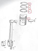 LAND ROVER 278374 - JUEGO DE PISTONES (4 ) 020" 2 LITROS GASOLINA