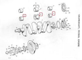 LAND ROVER 217937 - JUEGO DE COJINETES PRINCIPALES STD 1948-54.