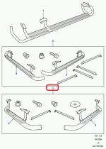 LAND ROVER LR008379 - ESTRIBO, LATERAL, NEGRO, BATALLA DE 90"