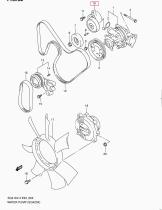 SUZUKI 17540-77E10-000 - TENSOR,CORREA ALTERNADOR
