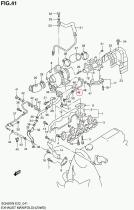 SUZUKI 13981-78E00-000 - TUBO,SALIDA AGUA TURBO