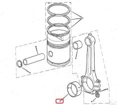 LAND ROVER 194401 - JUEGO COJINETES DE BIELA DE MOTOR