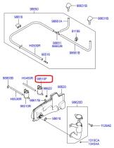 HYUNDAI 98510H1000 - MOTOR Y BOMBA - LAVAPARABRISAS, DELANTERO