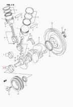 SUZUKI 12340-85FB0-0A0 - JUEGO DE COJINETES, CIGÜEÑAL (VERDE)