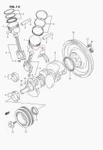 SUZUKI 12300-85830 - JUEGO DE COJINETES, EMPUJE DEL CIGUEÑAL