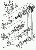 SANTANA 29141-60A00 - EJE SALIDA TRASERA