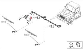 SANTANA PS-601153R - MOTOR LIMPIAPARABRISAS(12 V)RECUPERADOS